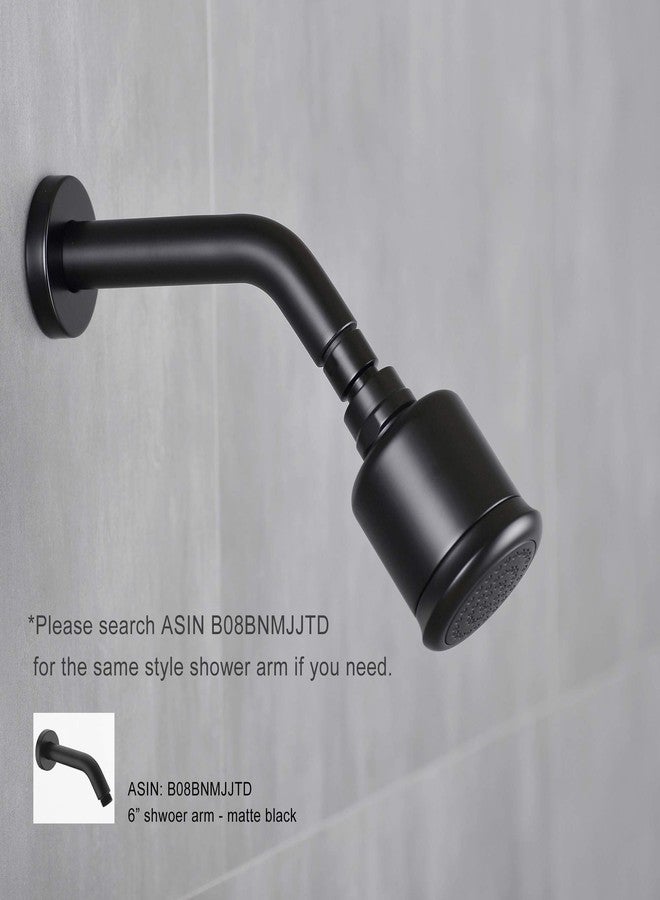 orhemus Solid Brass Shower Head - High Pressure Showerhead with Filter and 360 degrees Adjustable Swivel, Replacement for Bathroom Low Flow, Matte Black 2.8 inch Heavy Duty - Image 5