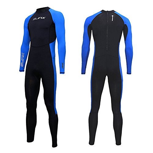 Skyone Full Body Dive Wetsuit Sports Skins Rash Guard for Men Women, UV Protection Long Sleeve One Piece Swimwear for Snorkeling Surfing Scuba Diving Swimming Kayaking Sailing Canoeing (S) - Image 3