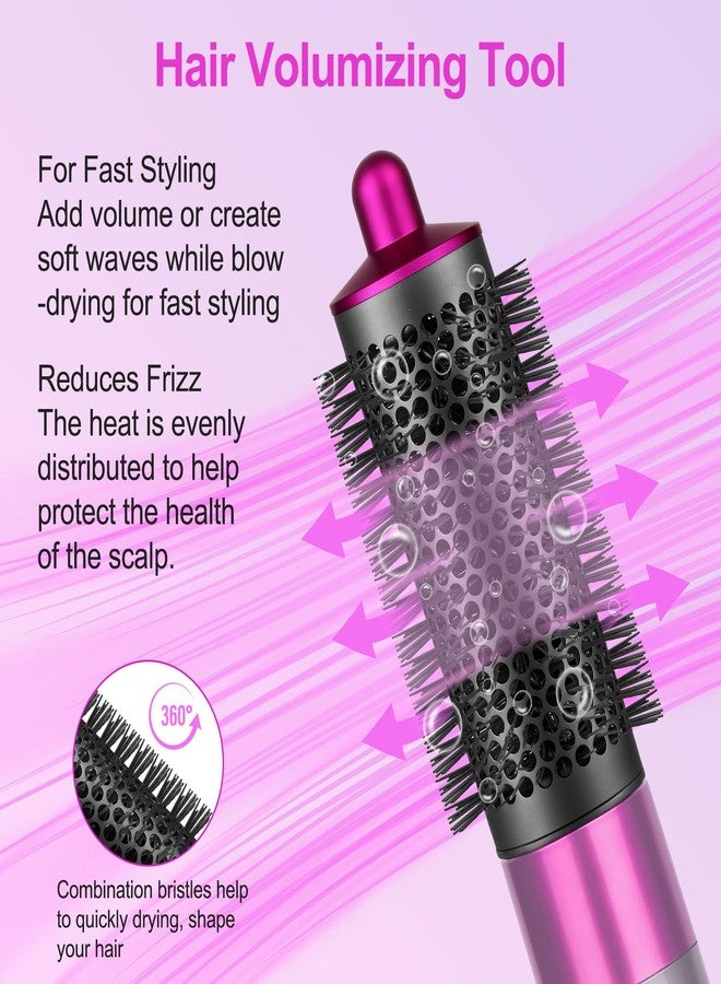 PUREGUST Round Brush Attachment for Dyson Air wrap Oval Round Volumizing Brush for Dyson Airwrap Accessories, Rose - Image 4
