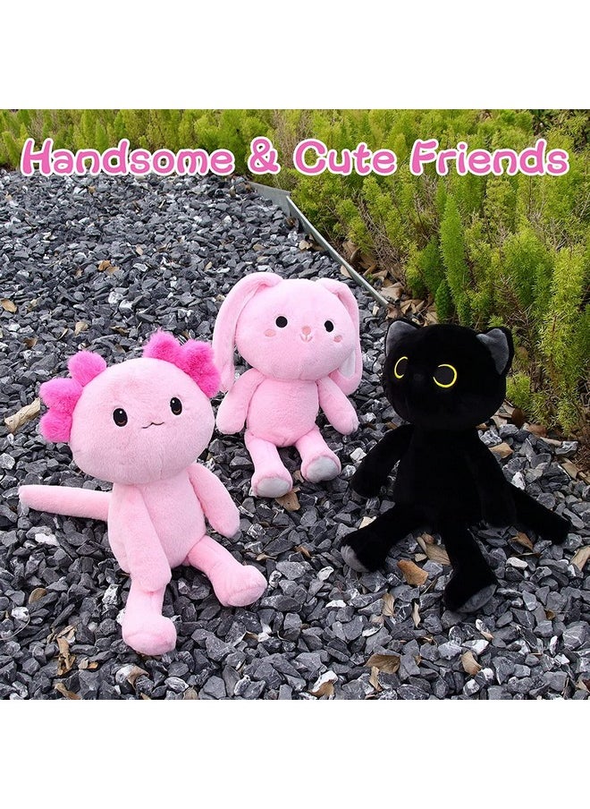 AVSHUB AVSHUB Cat Plush Toy Cotton Soft Toy Stuffed Animals Birthday Gift Babies for New Born, Girls, Boy, Home Decor - Black  - Image 3