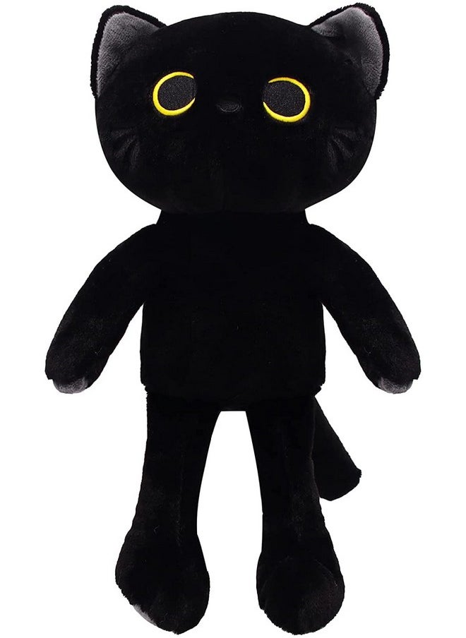 AVSHUB AVSHUB Cat Plush Toy Cotton Soft Toy Stuffed Animals Birthday Gift Babies for New Born, Girls, Boy, Home Decor - Black  - Image 1