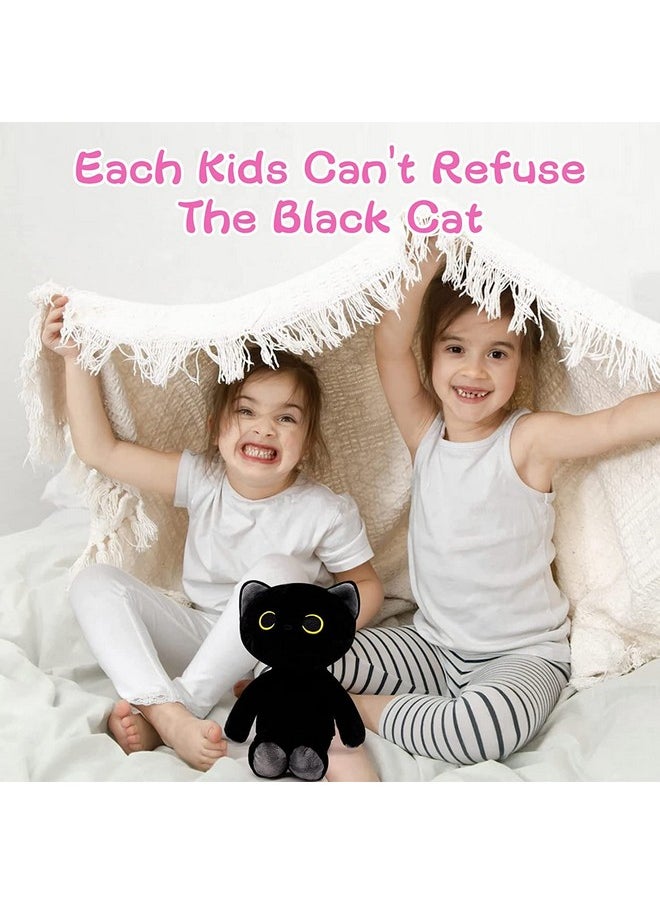 AVSHUB AVSHUB Cat Plush Toy Cotton Soft Toy Stuffed Animals Birthday Gift Babies for New Born, Girls, Boy, Home Decor - Black  - Image 2