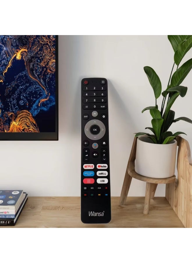 ونسا جهاز تحكم عن بعد بديل يعمل بالأشعة تحت الحمراء لأجهزة تلفزيون LCD وصندوق التلفزيون - جهاز تحكم عن بعد أساسي بأربعة أزرار (بدون وظيفة صوتية) - Image 4