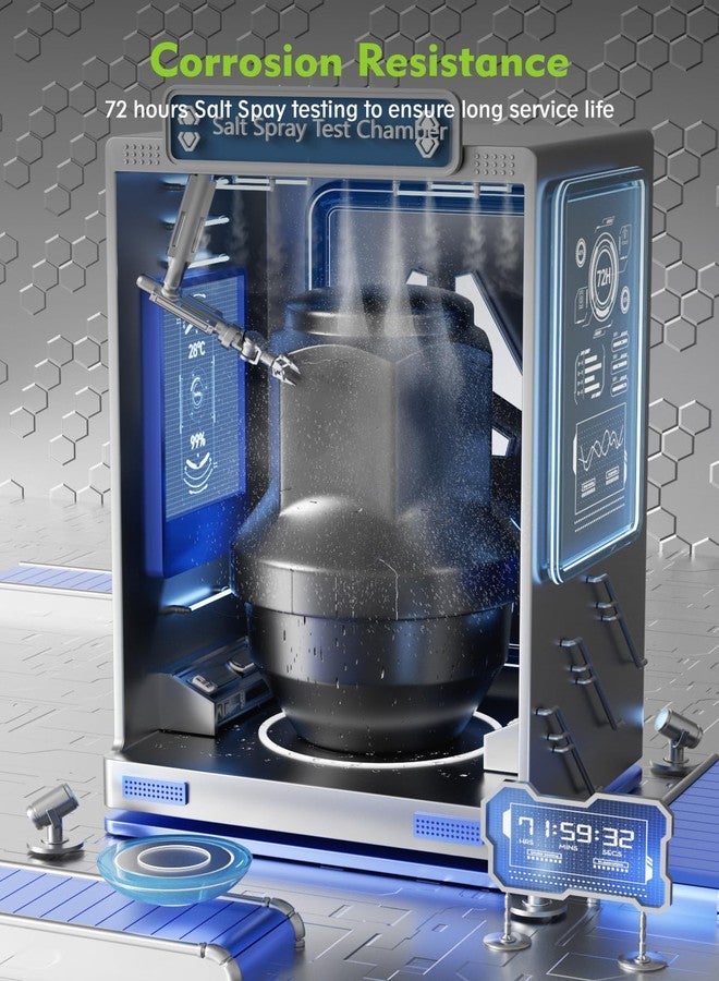 AUTOPTIM صواميل عجلات AUTOPTIM M14x1.5 - بديل لسيارات فورد F150 وإكسبيديشن موديلات 2015-2022، ولينكولن نافيجيتور موديلات 2015-2020، تصميم المصنع الأصلي، لون أسود، سداسي 21 مم، ارتفاع 1.8 بوصة، قطعة واحدة، صواميل عجلات مغلقة الطرف (24 قطعة) - Image 3