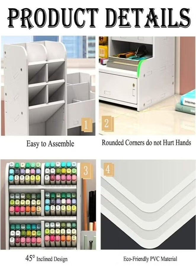 بيوينتي القلم الأبيض المنظم مع الدرج - Image 3