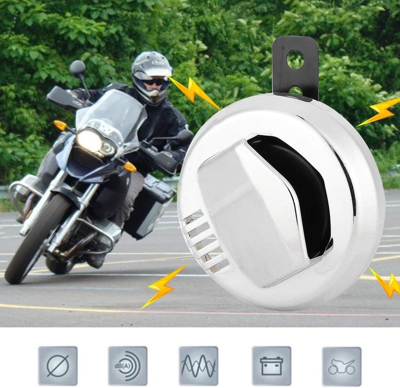 klarako Motorcycle Horn, Motorcycle Electric Horn Loudspeaker Super Loud 12V 2A 110DB Accessory - Image 2