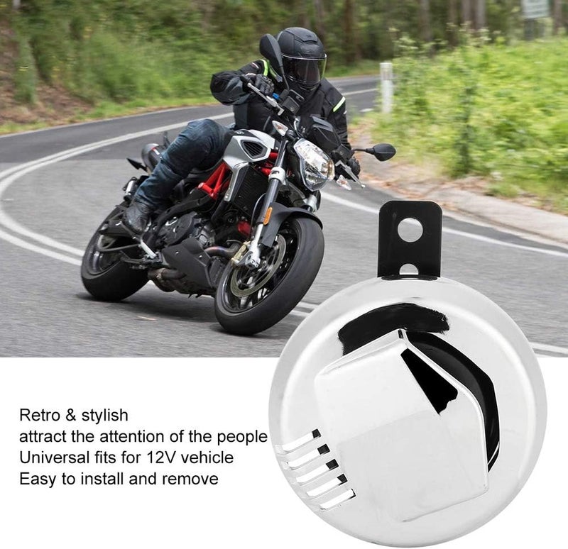 klarako Motorcycle Horn, Motorcycle Electric Horn Loudspeaker Super Loud 12V 2A 110DB Accessory - Image 4