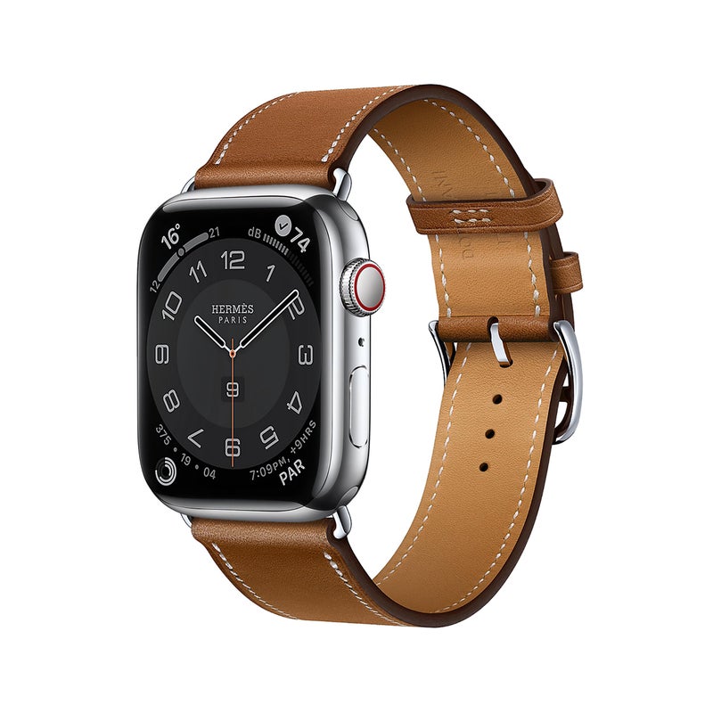 DONEGANI LB1 Leather Band for Apple Watch Bands Women Men Se Ultra 2 40mm 44mm 46mm 42mm 45mm 41mm 38mm 49mm Series 10 9 8 7 6 5 4 3 iWatch Strap Silicone Brown - Image 1