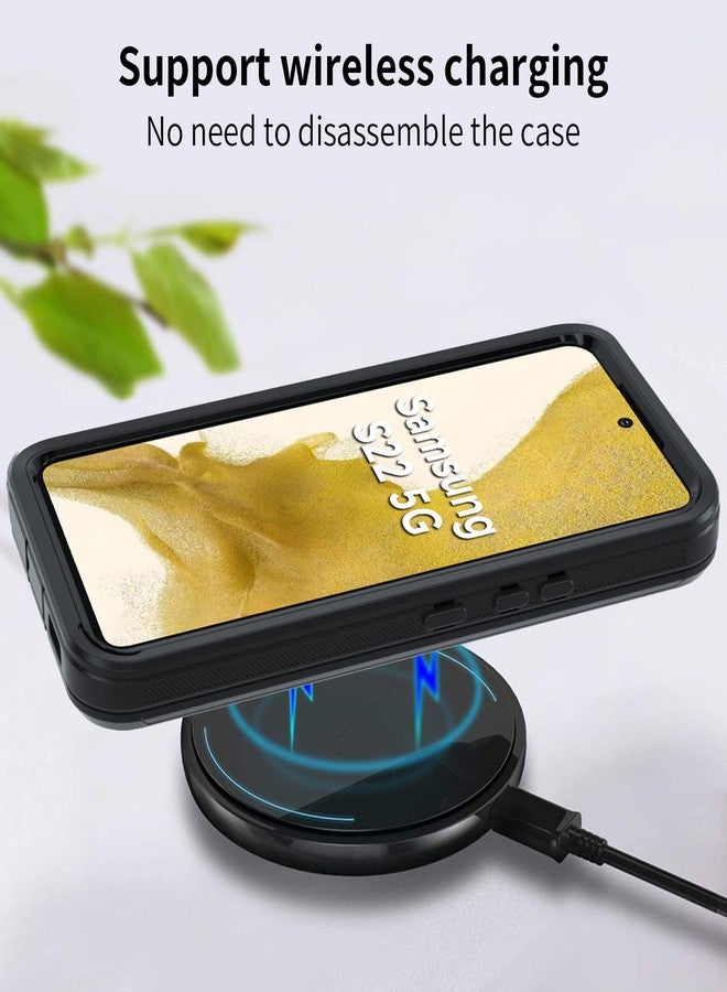 NUFR for Galaxy S22 5G case,Samsung S22 Heavy Duty case,[Military Grade Protective ],[Shockproof] [Dropproof] [Dust-Proof], Compatible with Samsung Galaxy S22 5G (Black) - Image 5