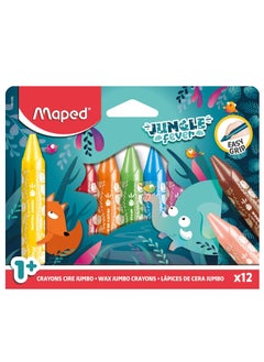 Maped Jumbo Colouring Pencils - 12 Colours - Kids Colouring - Wax Colours - Ideal for School - pzsku/ZFBA89142046030481A2AZ/45/_/1719477123/bb3b0e93-ba09-4313-b3af-194766e765ce