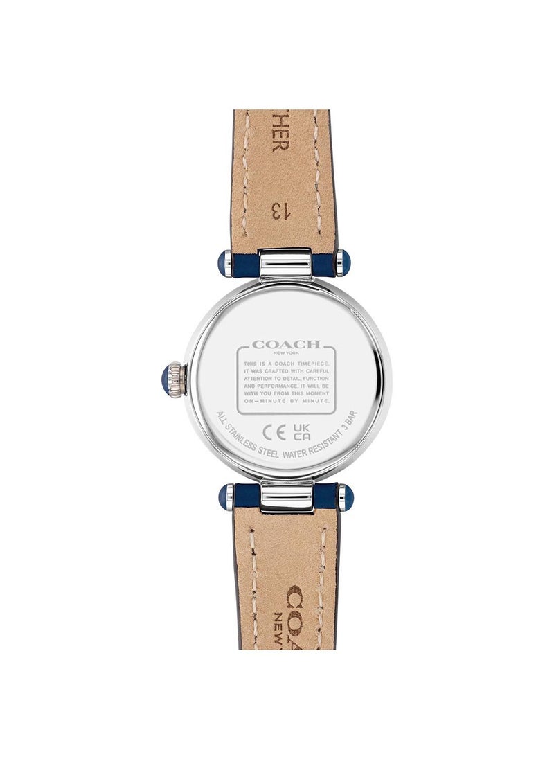 COACH CARY WOMEN's SILVER MOTHER OF PEARL DIAL, NAVY CALFSKIN WATCH - 14503937 - pzsku/ZFBA891C13D25AA0801FFZ/45/_/1654668044/a4174c94-bac0-4c71-8323-3af0f08bd435