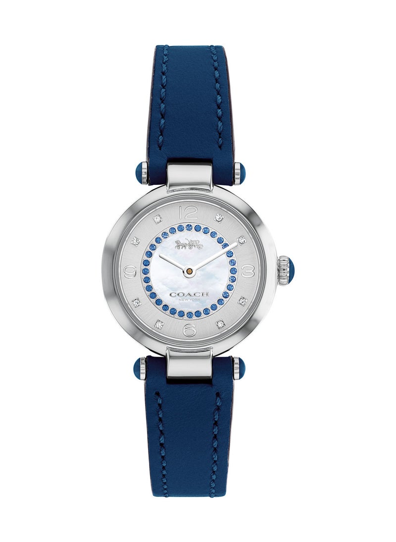 COACH COACH CARY WOMEN's SILVER MOTHER OF PEARL DIAL, NAVY CALFSKIN WATCH - 14503937  - Image 2