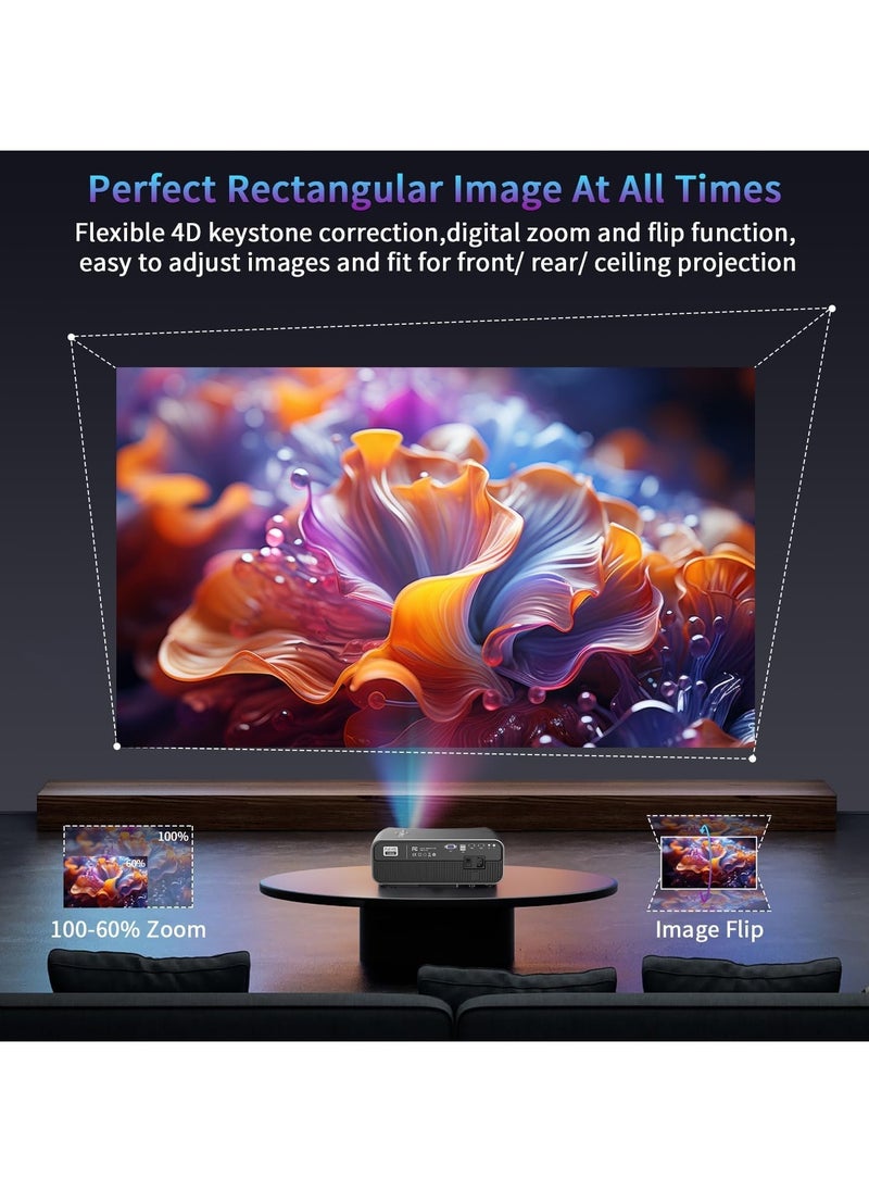 AROAQ - YG320 Portable Mini Projector with LED Display and HD 1080P Resolution for Home Entertainment - Image 1