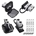 GZSH Anderson Plug 4PCS 50A Quick Connect Wire Connectors with Mount and Cap 126 AWG Battery Quick Disconnect for Car RV Trunk Boat Winch 12V36V Battery Quick Connect Waterproof SB50 Gray - Image 2