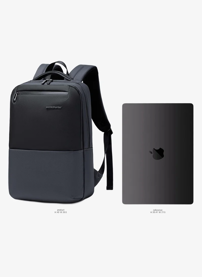ARCTIC HUNTER Slim 16L Laptop Backpack Water Resistant Anti-Theft Daypack for Business Casual Travel for Men Women, B00681, Grey