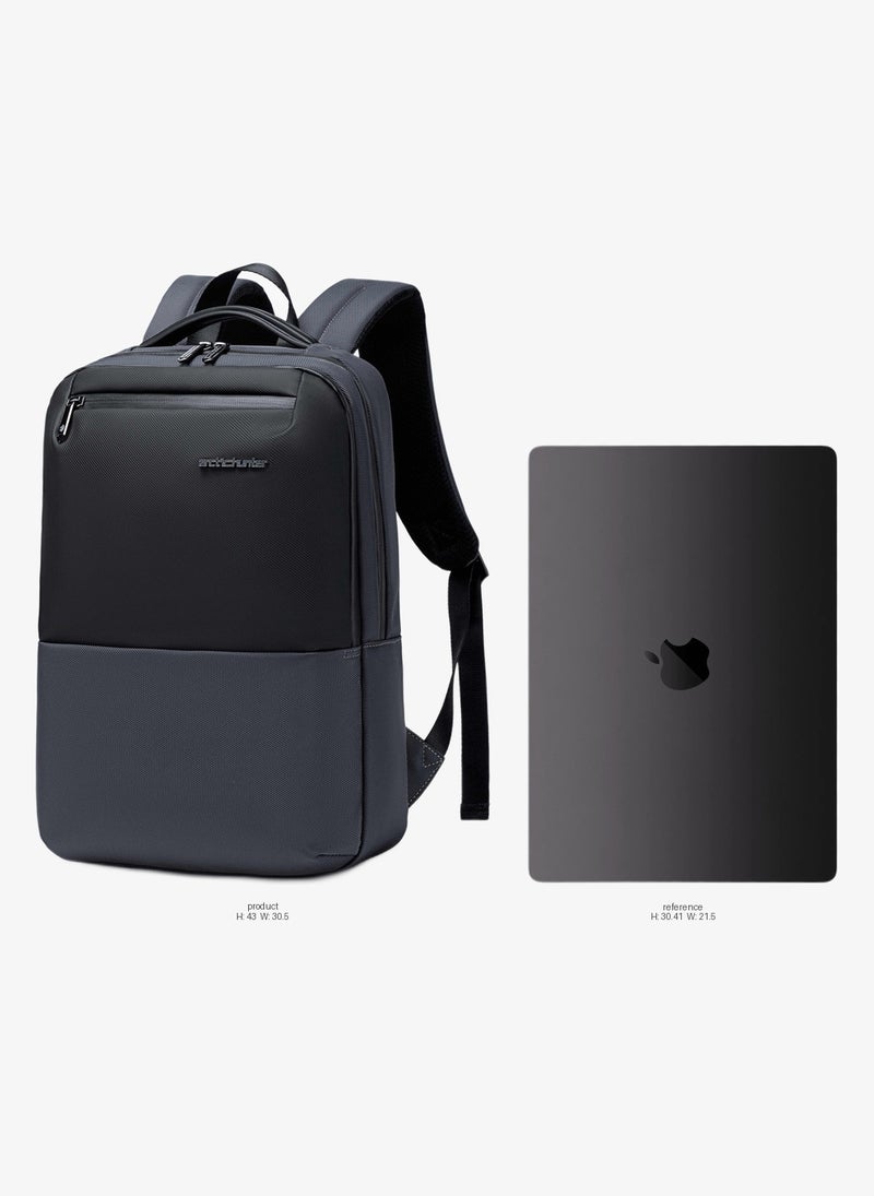 ARCTIC HUNTER Slim 16L Laptop Backpack Water Resistant Anti-Theft Daypack for Business Casual Travel for Men Women, B00681, Grey - Image 2