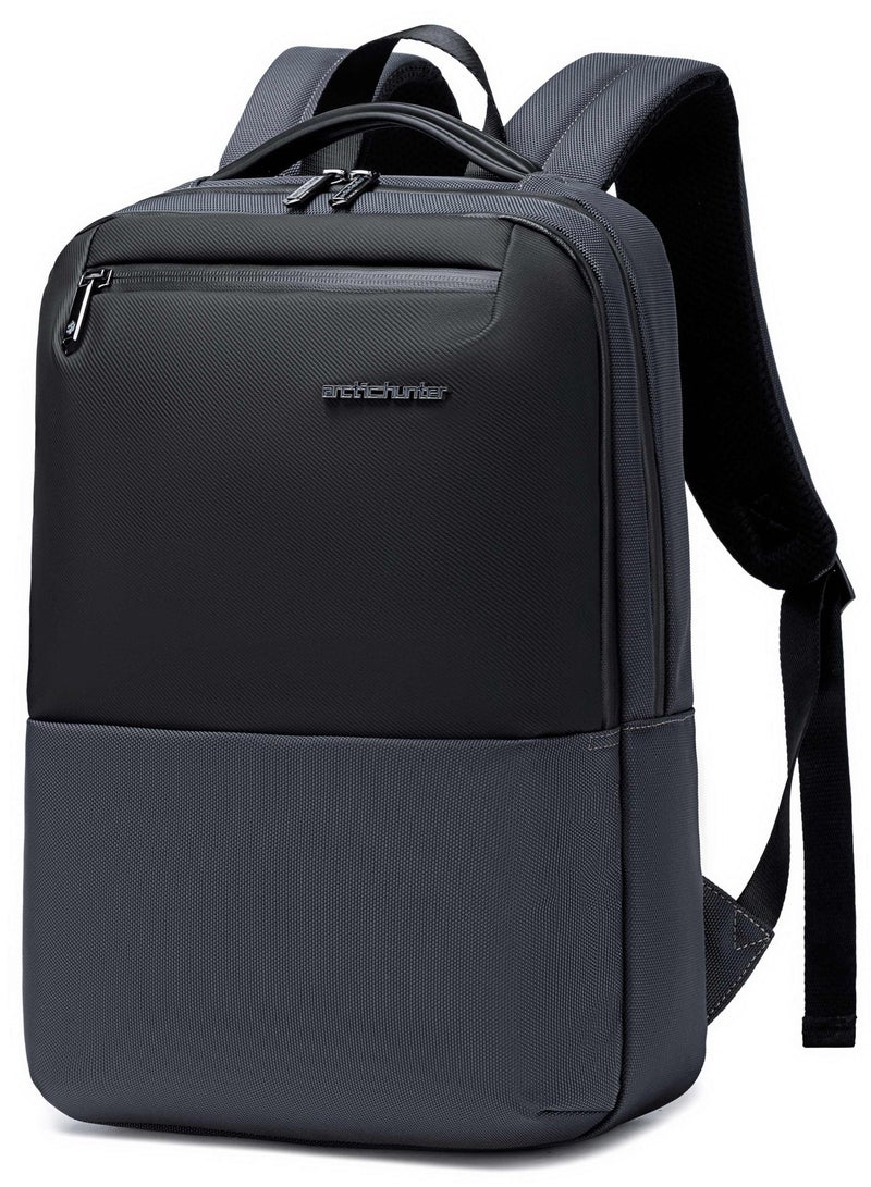 ARCTIC HUNTER Slim 16L Laptop Backpack Water Resistant Anti-Theft Daypack for Business Casual Travel for Men Women, B00681, Grey - Image 1