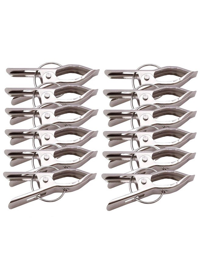 Kuber Industries Kuber Industries 12 Piece Steel Cloth Drying Clip, Silver (CTKTC0342)  - Image 1