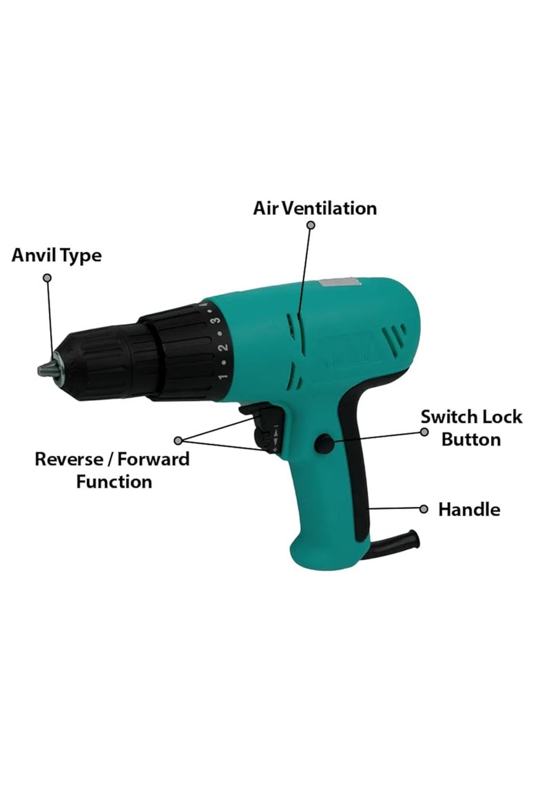Hi Max Screwdriver Drill 10 mm Screw IC012 280 Watts  - Image 2