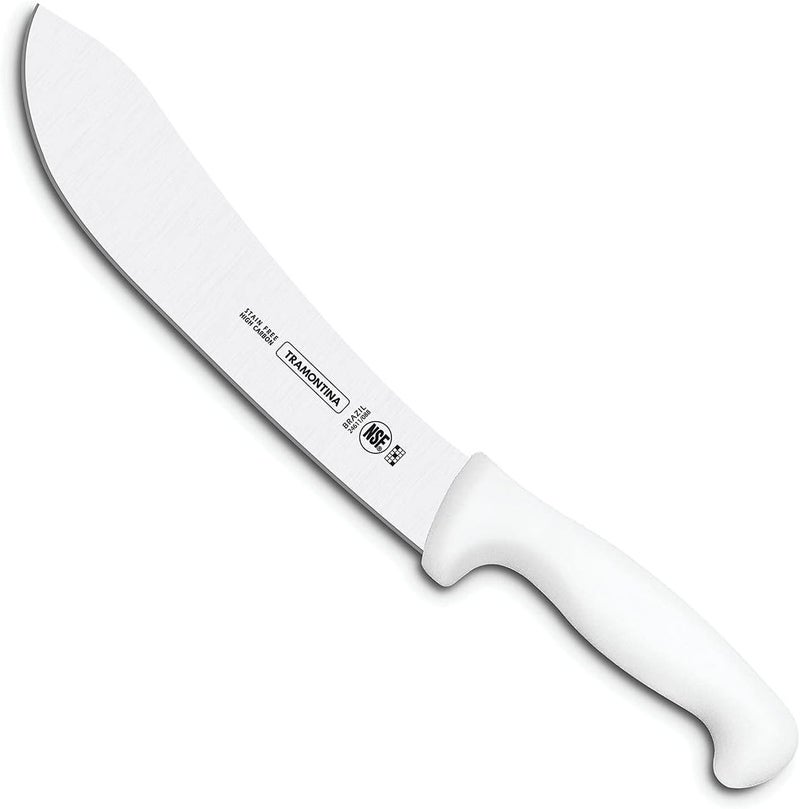 Tramontina 8-Inch Professional Meat Knife with White Polypropylene Handle - Image 4