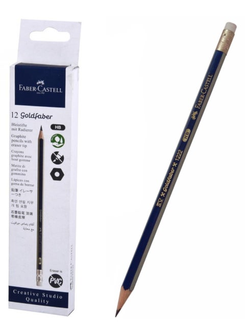 set of Pencils with eraser from Faber Castell (12 Pencil)