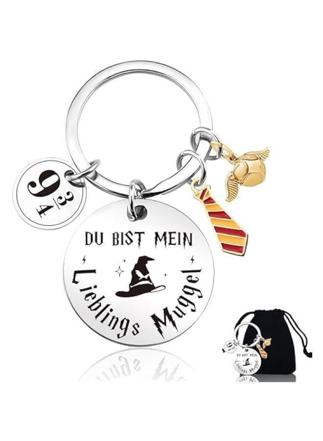 Personalised Keyring Magic Theme, Gifts for Girlfriend, Best Friend Gifts, Daughter Gifts from Dad, Mum, Birthday Gift,  Gifts for Girlfriend, Boyfriend, Family - Image 1