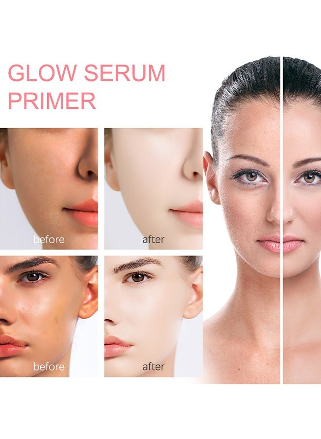 EELHOE - Glow Serum Primer, Glow Boosting Serum For Face Anti-Aging, Luminous Serum Essence Contains Nicotinamide And Watermelon Extract, Suitable For Moisturizing 30 ML - Image 1