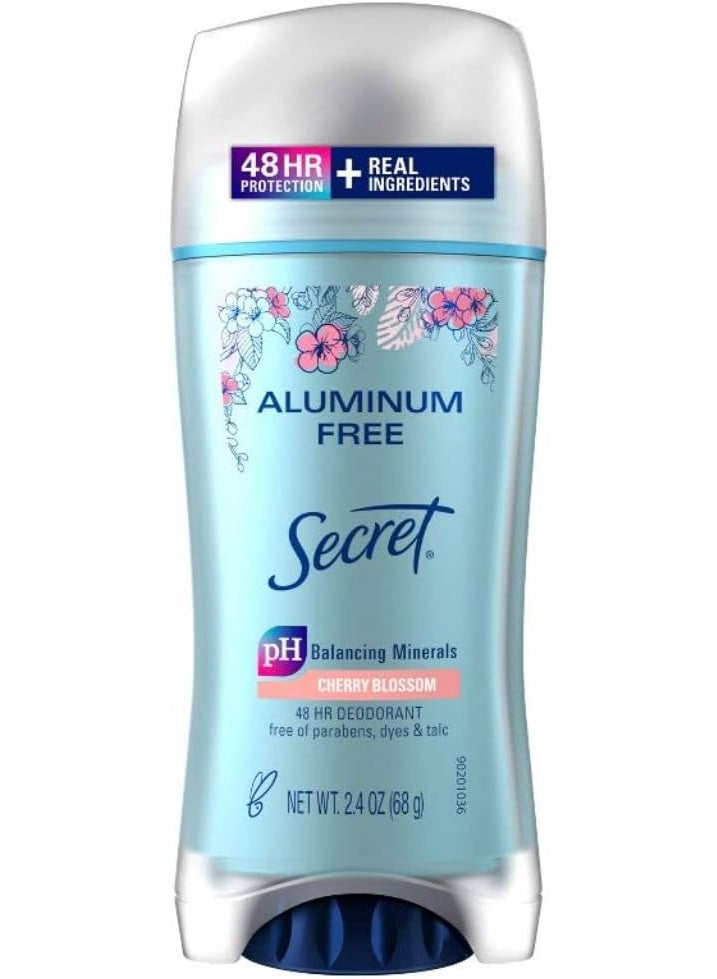 سيكريت مزيل عرق خالي من الألومنيوم للنساء من سيكريت برائحة زهر الكريز ، 68 جرام منعش 2.4 أونصة سائلة - Image 1