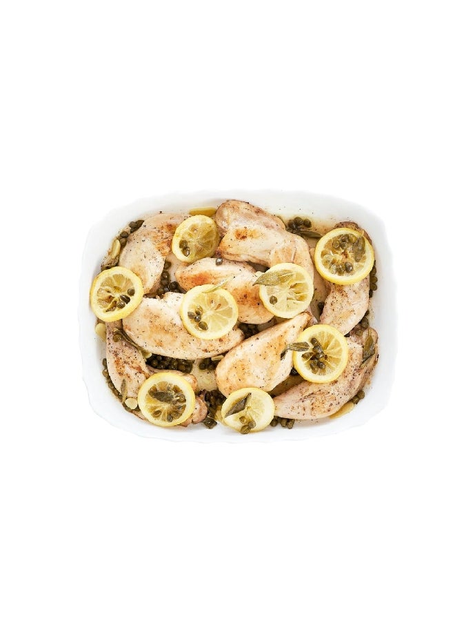 لومينارك طبق تقديم مستطيل أوبال سمارت كيتشن أبيض ٣٣ × ٢٧ سم - Image 2