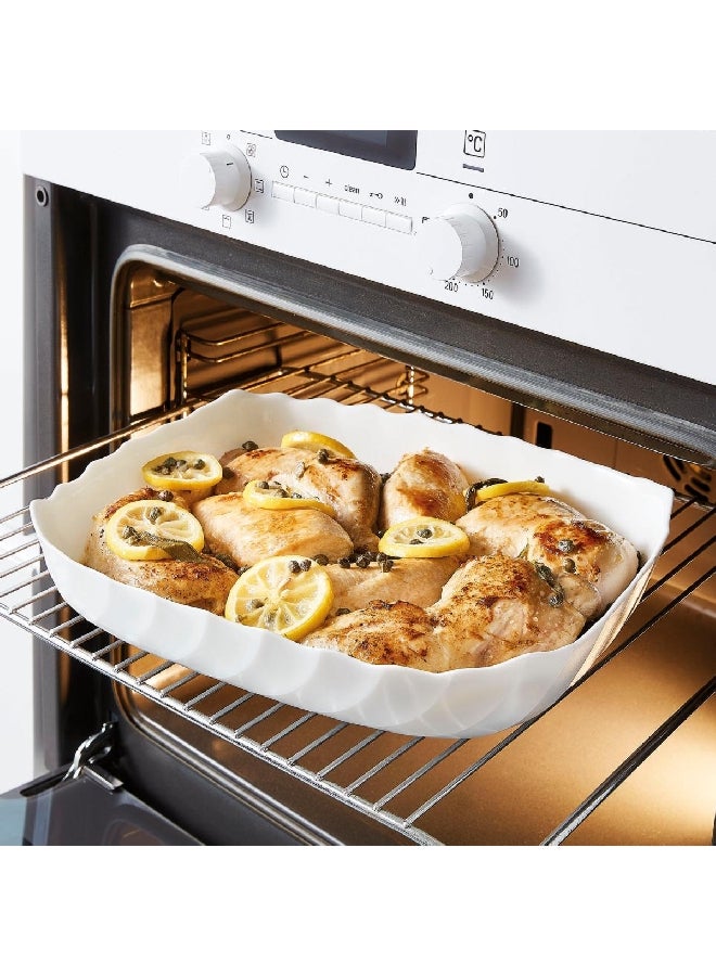 لومينارك طبق تقديم مستطيل أوبال سمارت كيتشن أبيض ٣٣ × ٢٧ سم - Image 3