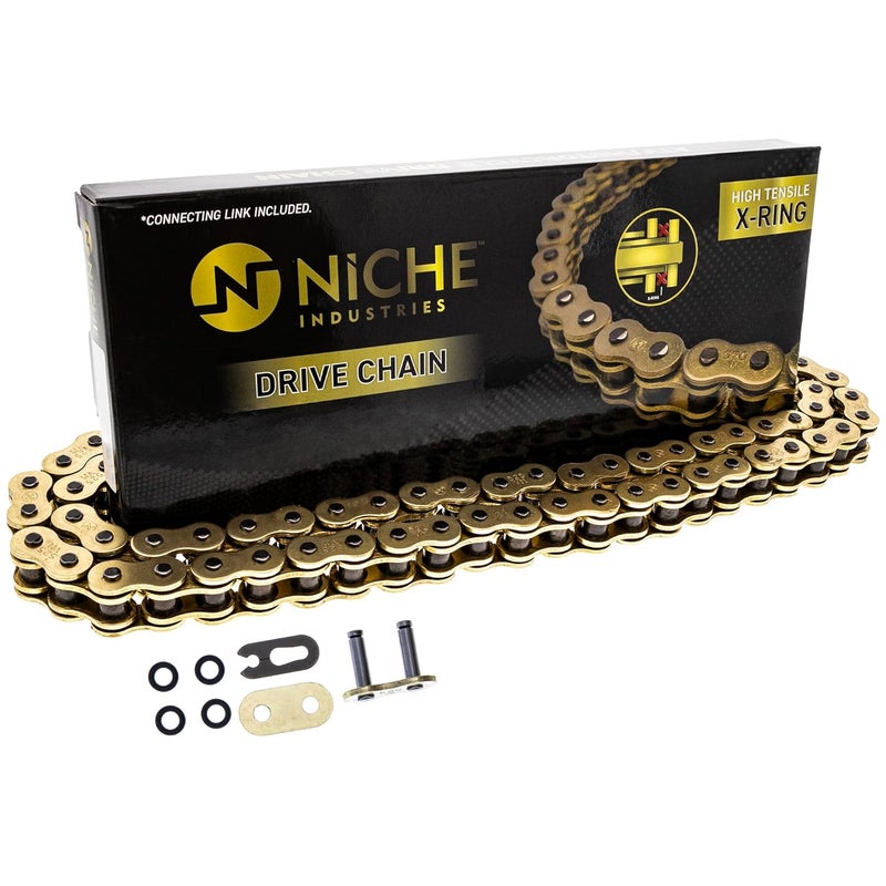 NICHE Gold 525 X-Ring Chain 104 Links with Connecting Master Link - Image 5