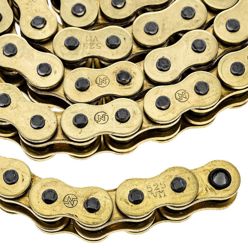 NICHE Gold 525 X-Ring Chain 104 Links with Connecting Master Link - Image 2