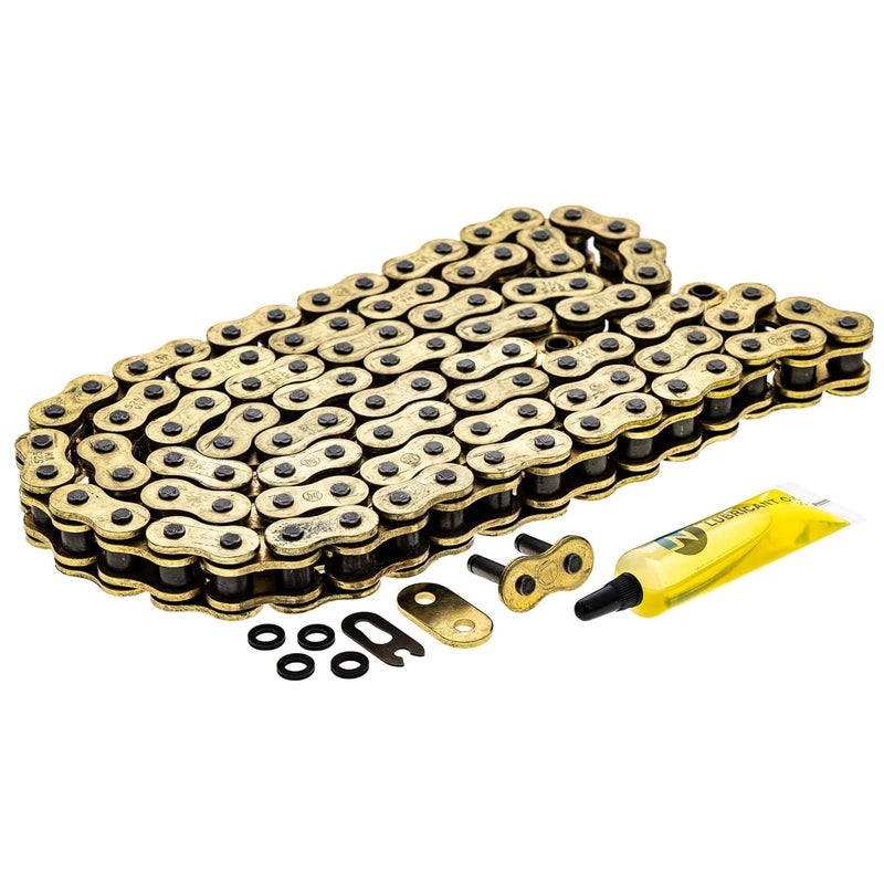 NICHE Gold 525 X-Ring Chain 104 Links with Connecting Master Link - Image 1