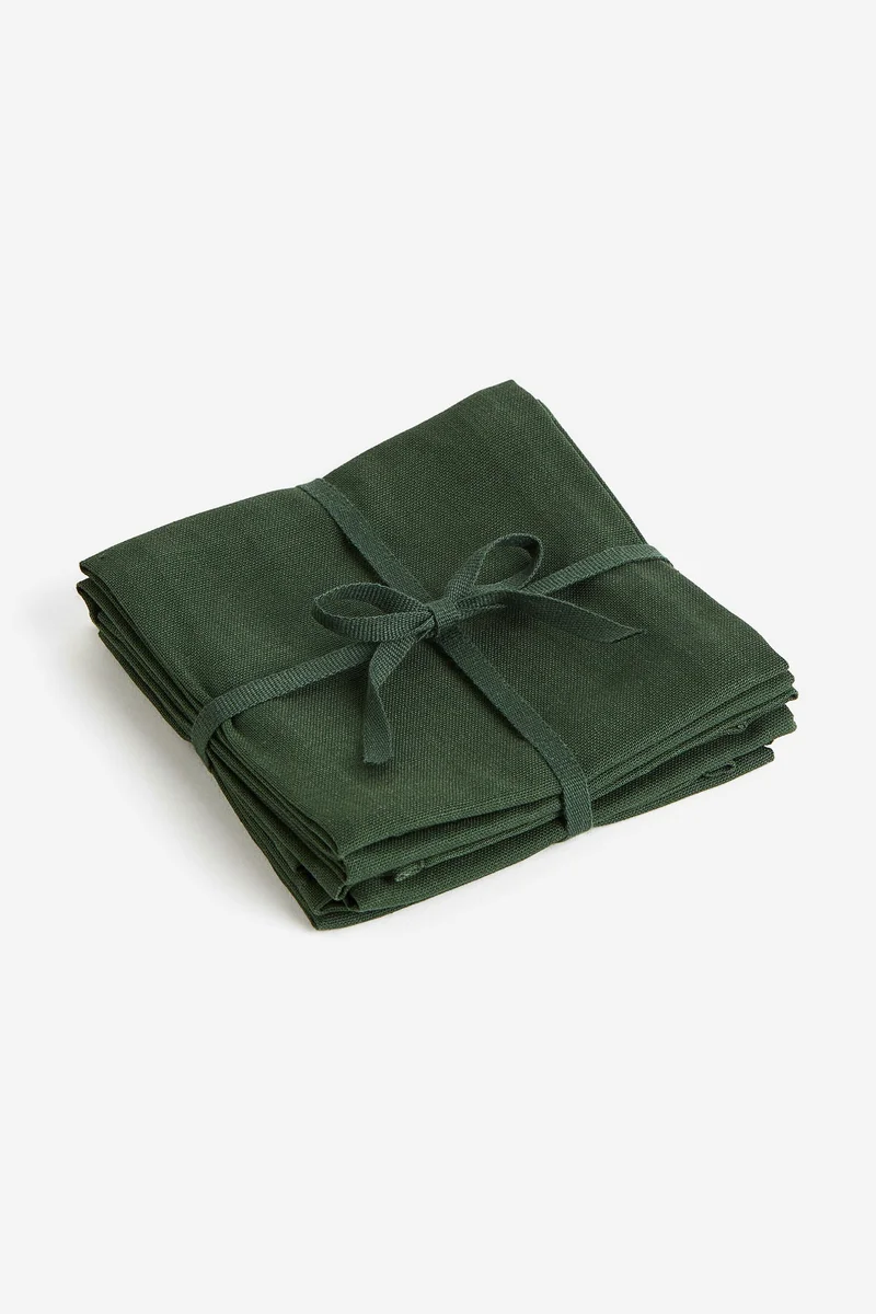 H&M 4-pack cotton napkins