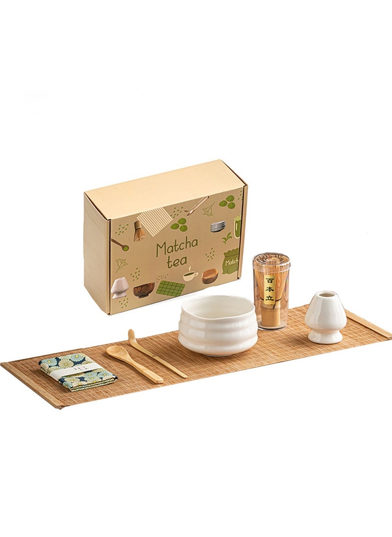 Al Aoyama Japanese Matcha Whisk and Bowl Set 7pcs Matcha Kit Tea Set  - Image 1