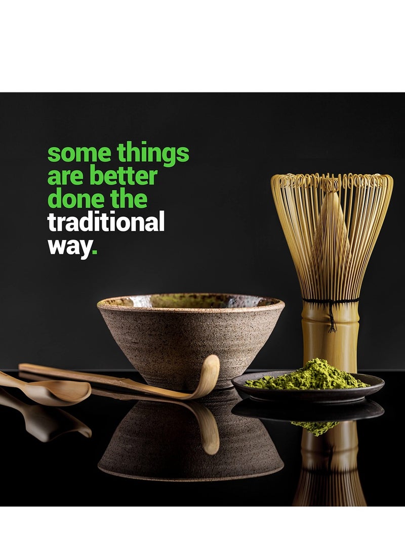 Al Aoyama Japanese Matcha Whisk and Bowl Set 7pcs Matcha Kit Tea Set  - Image 4