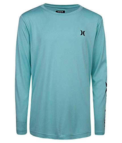 Hurley Boys' Long Sleeve Rash Guard Shirt, Tropical Twist, S - Image 5