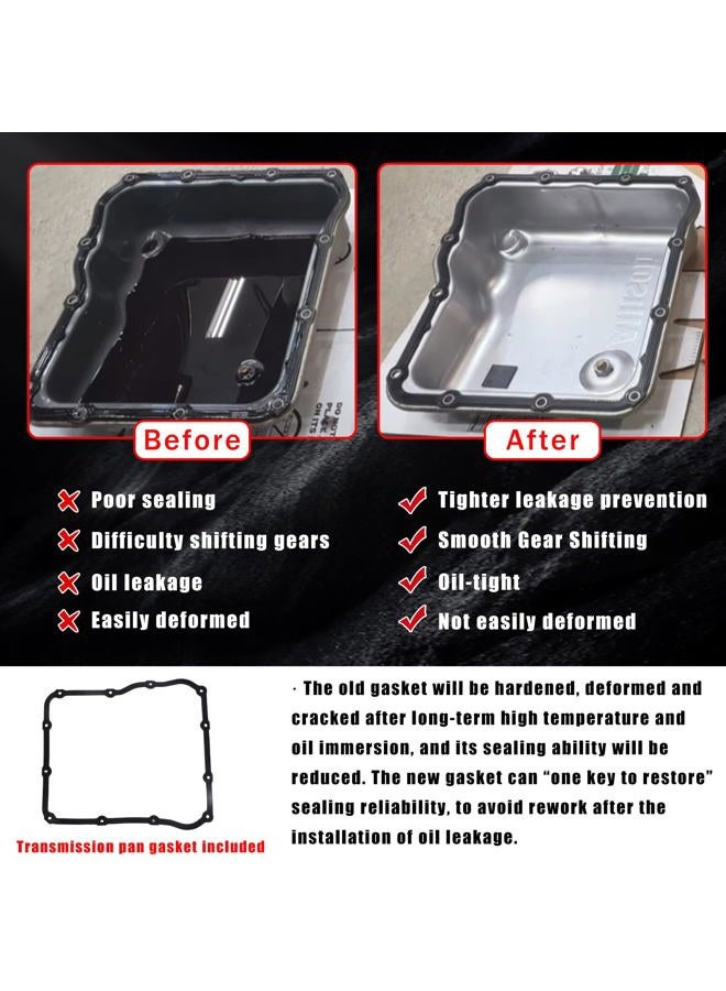 Lougfeu Transmission Filter Kit for Allison 1000 2000 Series,Fit for 2001-2010 Chevy Silverado/GMC Sierra 2500 3500HD， Internal Shallow Filter＆ External Spin On Filter ，Replaces OE 29539579 29537965 - Image 4