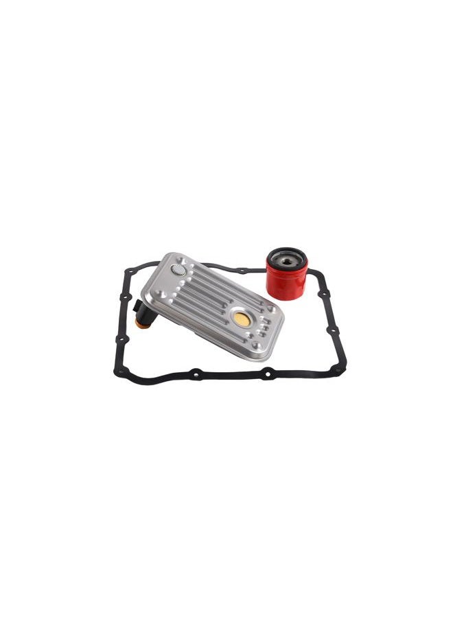 Lougfeu Transmission Filter Kit for Allison 1000 2000 Series,Fit for 2001-2010 Chevy Silverado/GMC Sierra 2500 3500HD， Internal Shallow Filter＆ External Spin On Filter ，Replaces OE 29539579 29537965 - Image 1