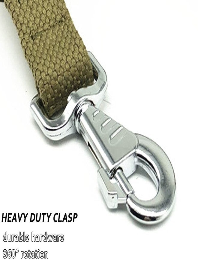 Hoanan 6 FT Heavy Duty Tactical Dog Leash, Military Style Thick Nylon Strong K9 Dog Leash for Outdoor Walking Hunting Hiking, Coyote Brown - Image 2