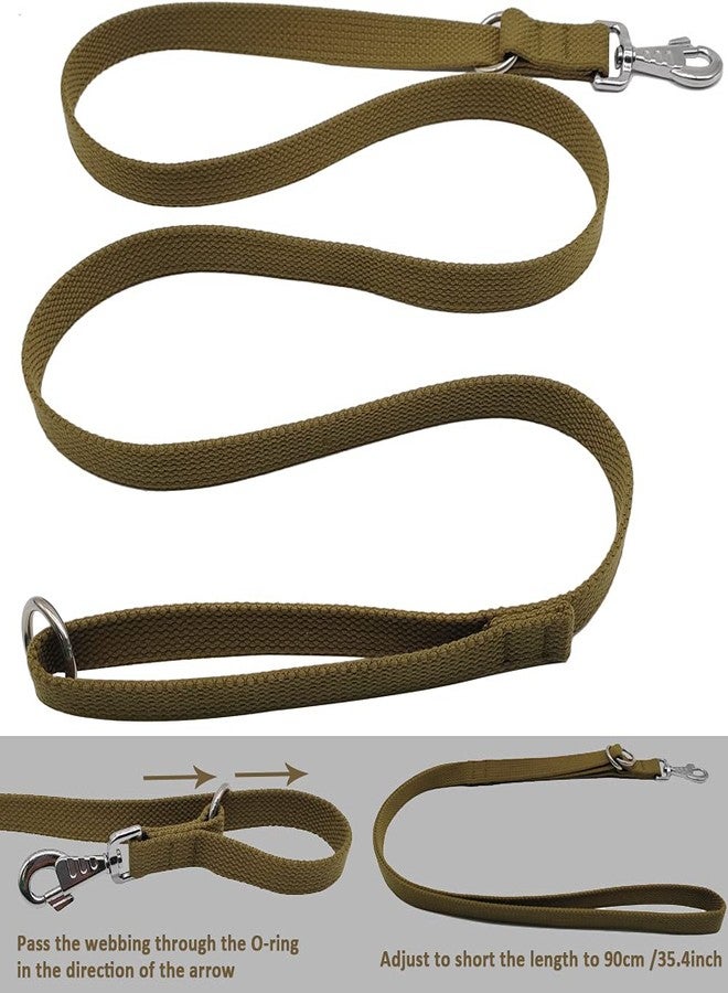 Hoanan 6 FT Heavy Duty Tactical Dog Leash, Military Style Thick Nylon Strong K9 Dog Leash for Outdoor Walking Hunting Hiking, Coyote Brown - Image 5