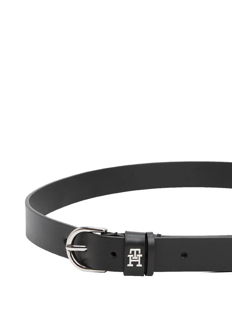 TOMMY HILFIGER Essential TH Monogram Leather Belt