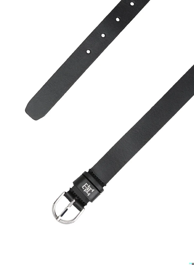TOMMY HILFIGER Essential TH Monogram Leather Belt