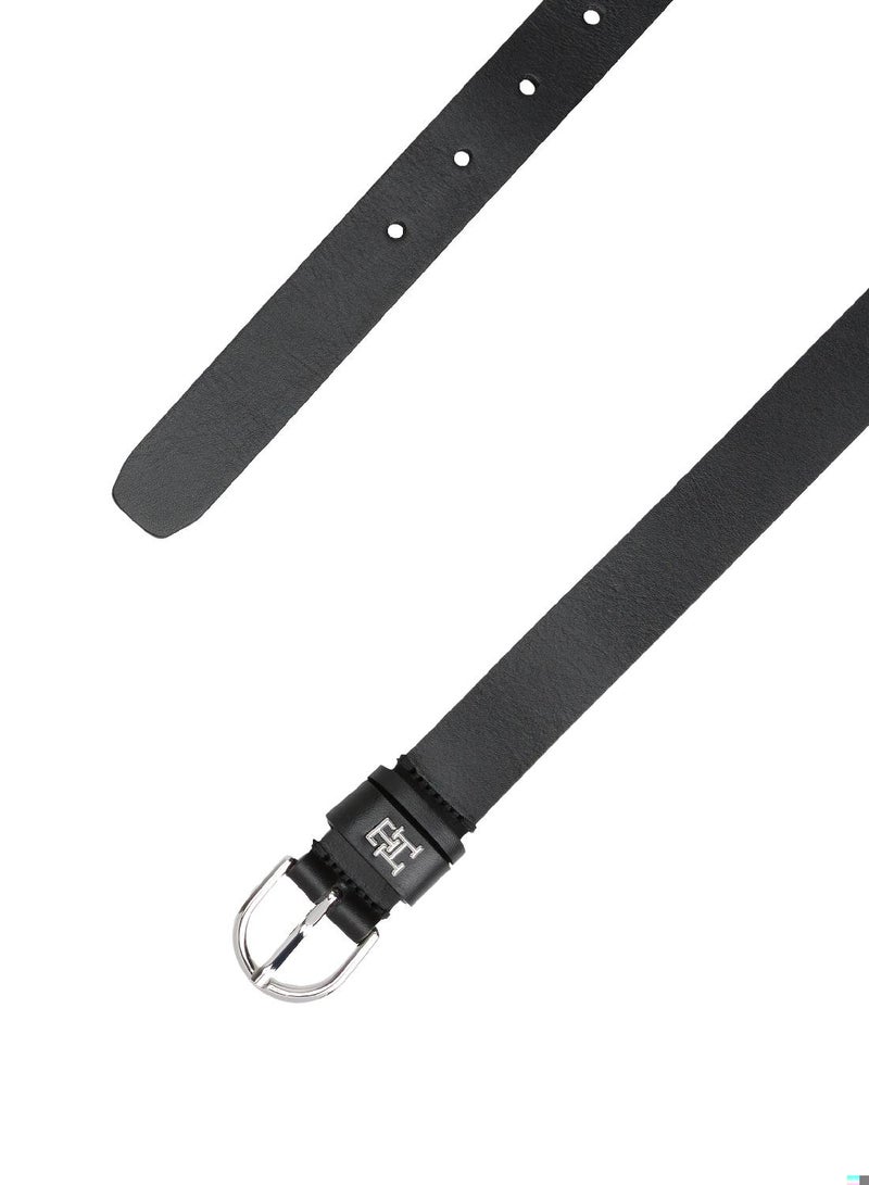 TOMMY HILFIGER Essential TH Monogram Leather Belt - Image 2