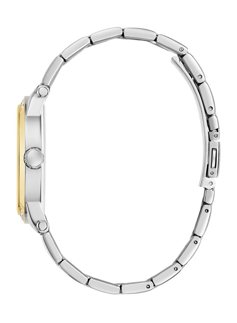 GUESS ساعة أنيت النسائية ذات اللونين التناظري من الفولاذ المقاوم للصدأ GW0861L4 - Image 4