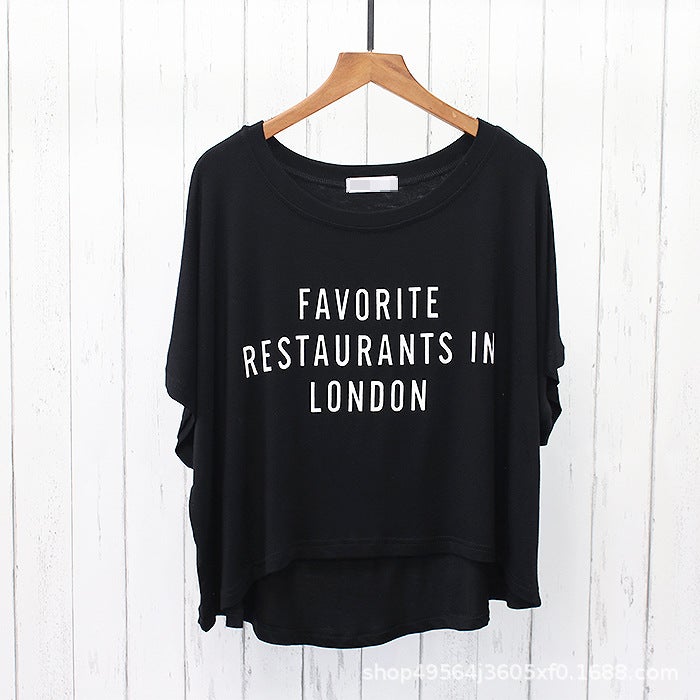 Summer Modal Round Neck T-Shirt Women's Loose Slim Short Sleeve Irregular Easiest for Match Large Size Sports Top 2018 - Image 5