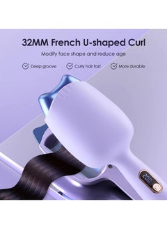 General Curling Device |Waver Curling Iron Anti Burning |Curling Iron Curling Iron, Small Curling Iron, Mini Curling Tool, Women's Temperature Adjustable Rocker  - Image 3