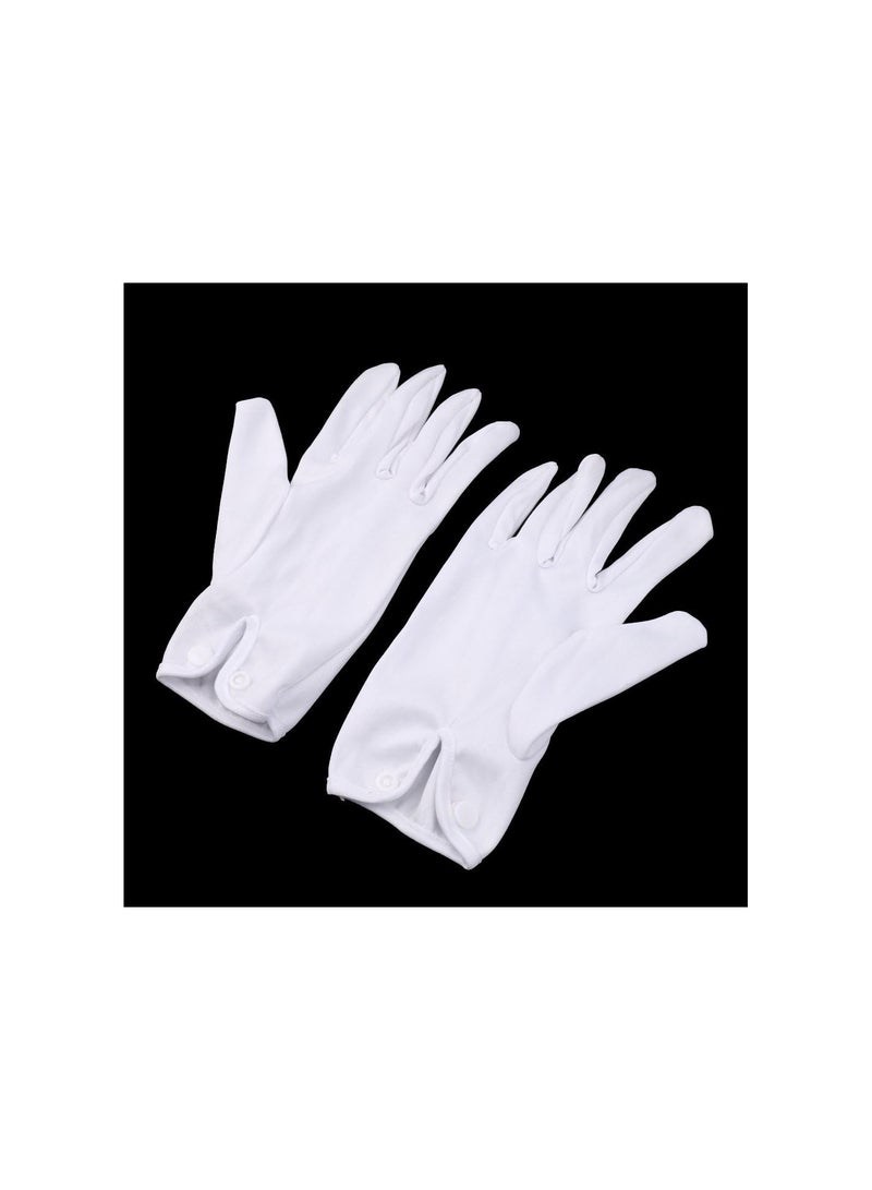 GGOOT 2 Pair Professional White Cotton Gloves for Snooker/Pool Referee Billiards Accessories  - Image 2