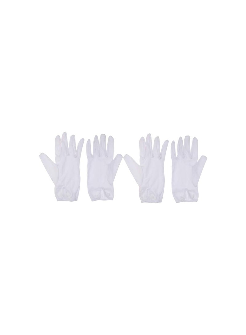 GGOOT 2 Pair Professional White Cotton Gloves for Snooker/Pool Referee Billiards Accessories  - Image 3