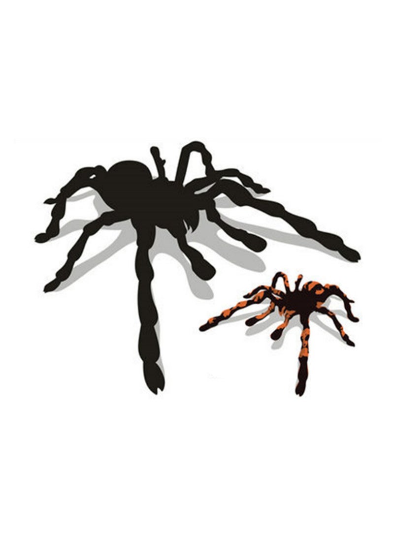 3d Decals And Bumper Stickers Black Orange Spider Shape Universal Car Body Fuel Tank Cap Decal Sticker, Waterproof And Sunproof - Image 1